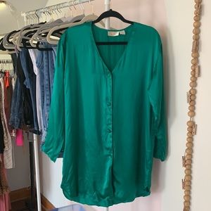 Emerald Sleep Dress Victoria Secret Gold Label